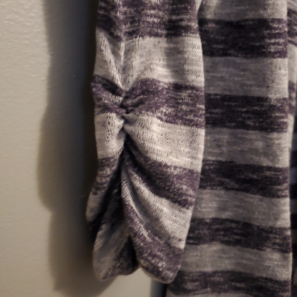 Purple Striped Lace No Boundaries Cardigan - Size L (11/13) - Picture 10 of 15
